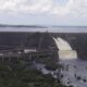 Barragem de Pedra do Cavalo na Bahia onde comportas serão abertas para controle do Nível da água